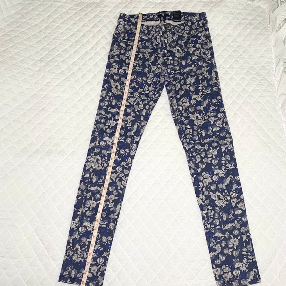 H&M Blue Floral Jeans